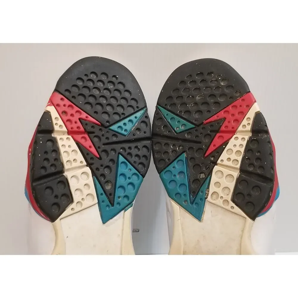 Nike Air Jordan VII 7 Retro White/Orion Blue-Black-Infrared 304775-105 Size 10